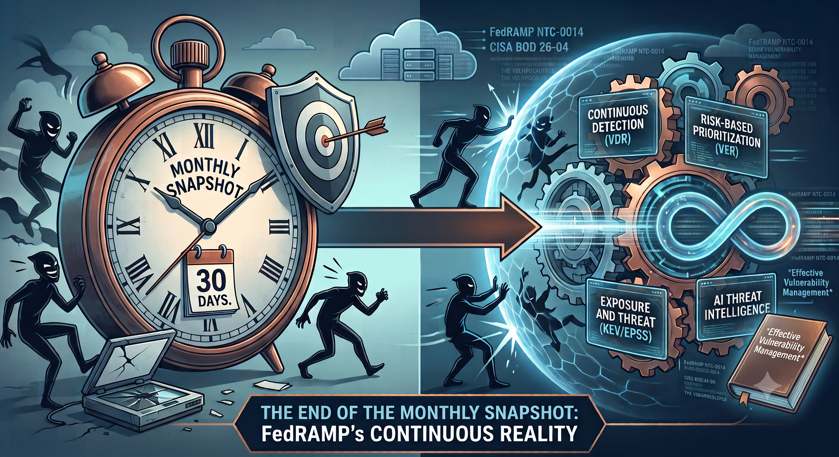 The Monthly Scan Is Over. FedRAMP's NTC-0014 Just Made Continuous Vulnerability Management Mandatory.